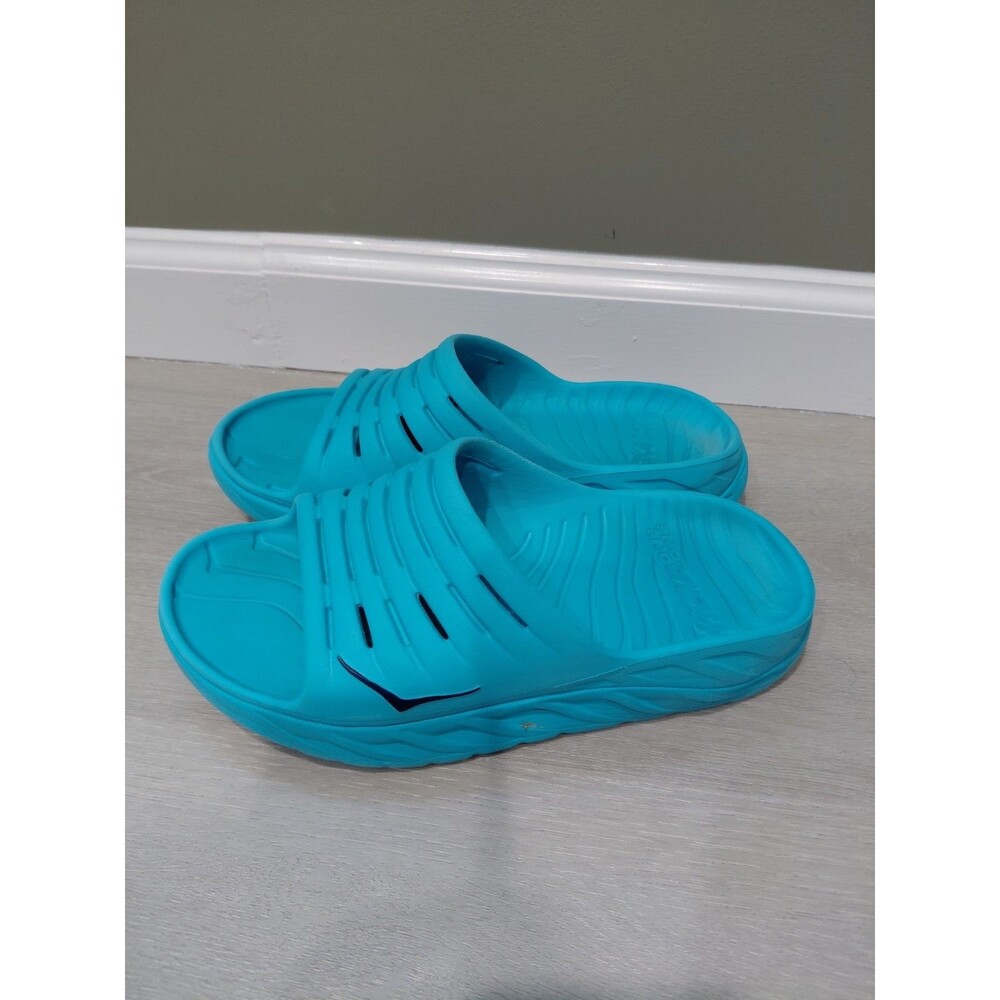 Hoka Ora Recovery Slides Unisex Men's Size 7 Women Size 9 Scuba Blue